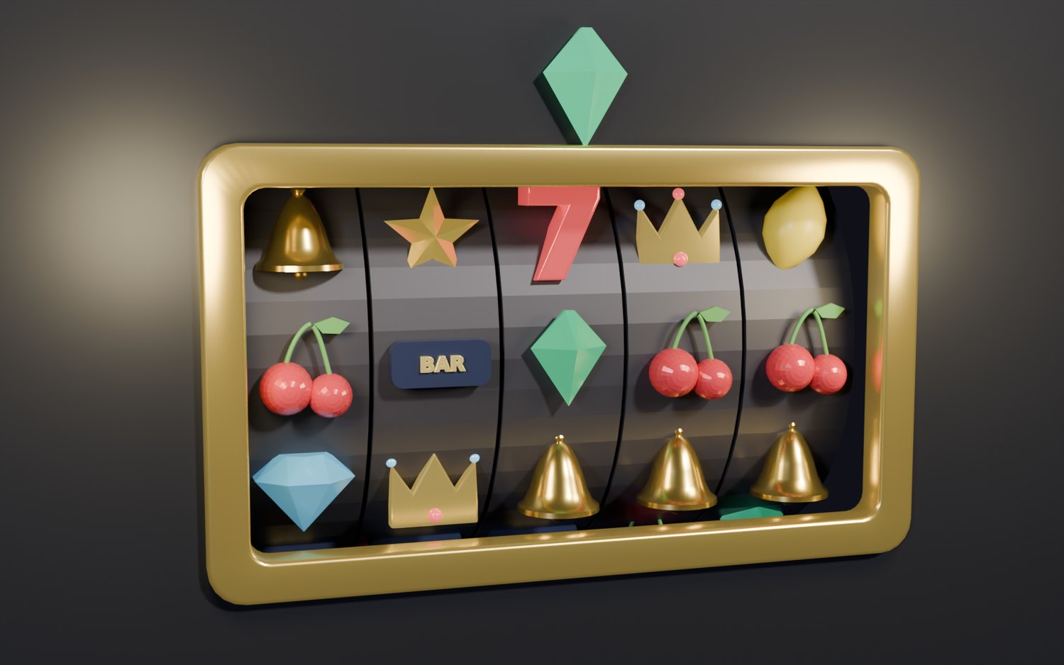 Render 3D de la máquina Shard Slots